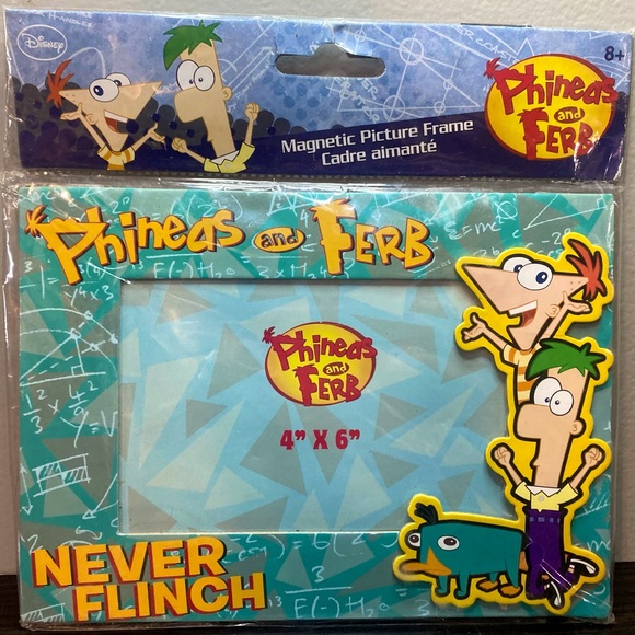 New Disney Phineas and Ferb Collector Magnetic Picture Frame - Picture 1 of 3